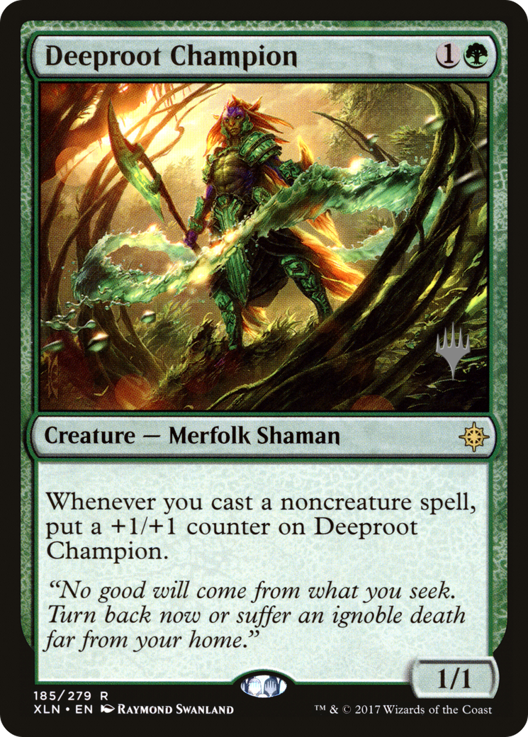 {R} Deeproot Champion (Promo Pack) [Ixalan Promos][PP XLN 185]