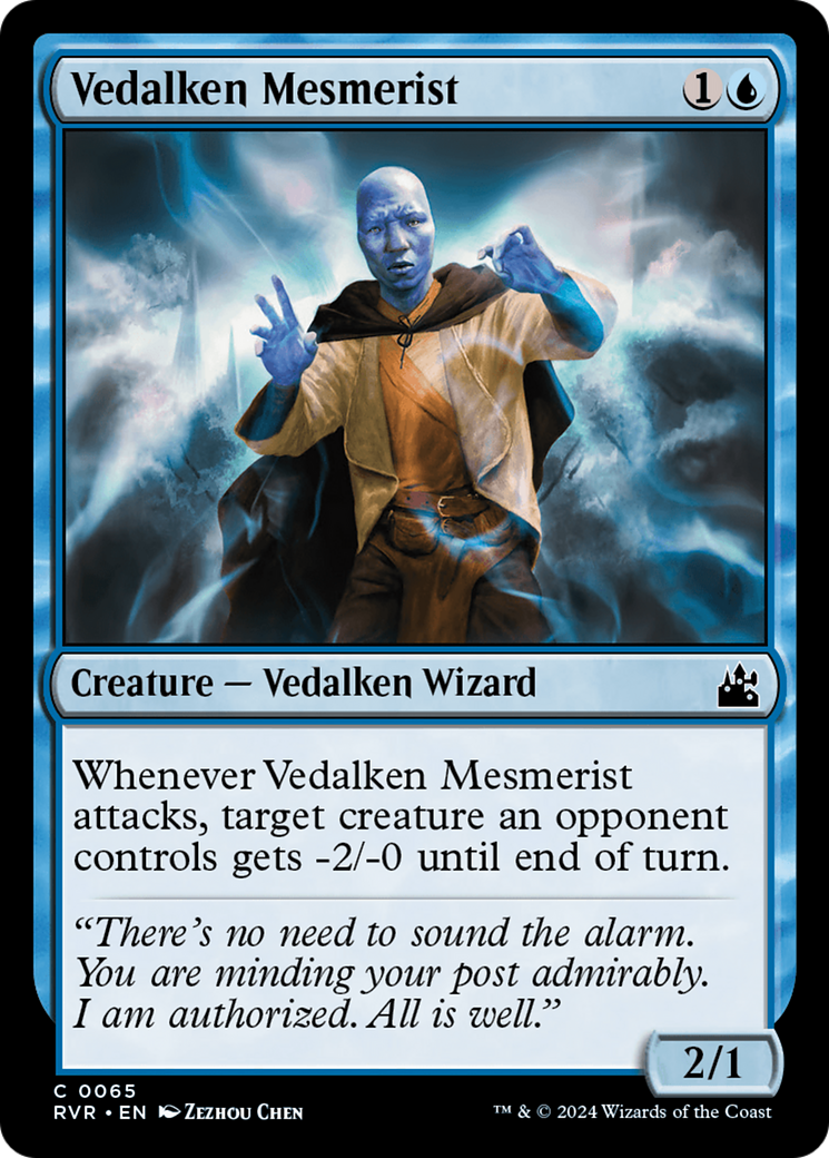 {C} Vedalken Mesmerist [Ravnica Remastered][RVR 065]