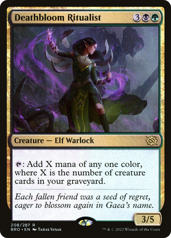 {R} Deathbloom Ritualist [The Brothers' War][BRO 208]
