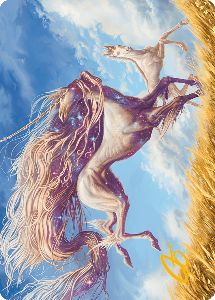 {A} Nyxborn Unicorn Art Card (Gold-Stamped Signature) [Modern Horizons 3 Art Series][GS AMH3 001]