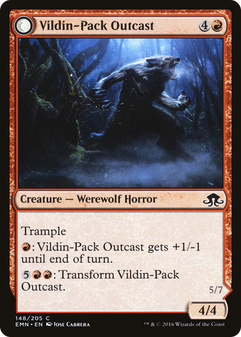 {C} Vildin-Pack Outcast // Dronepack Kindred [Eldritch Moon][EMN 148]