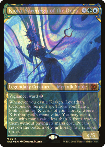 {R} Kiora, Sovereign of the Deep (Showcase Halo Foil) [March of the Machine: The Aftermath][MAT 214]