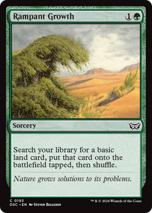 {C} Rampant Growth [Duskmourn: House of Horror Commander][DSC 193]