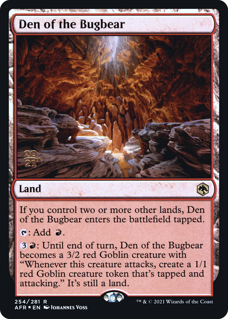 {R} Den of the Bugbear [Dungeons & Dragons: Adventures in the Forgotten Realms Prerelease Promos][PR AFR 254]