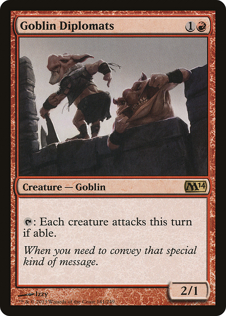 {R} Goblin Diplomats [Magic 2014][M14 141]