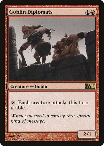 {R} Goblin Diplomats [Magic 2014][M14 141]