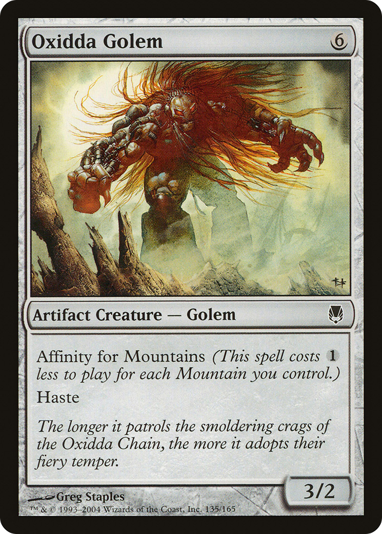 {C} Oxidda Golem [Darksteel][DST 135]