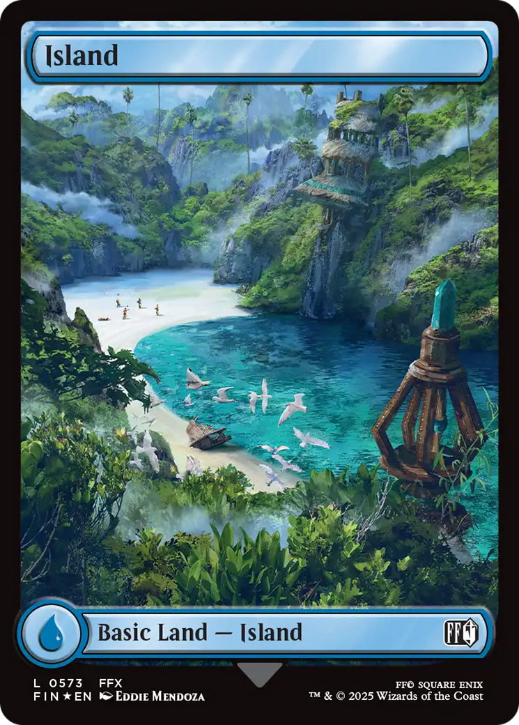 {B}[FIN 573] Island (Surge Foil) [FINAL FANTASY]