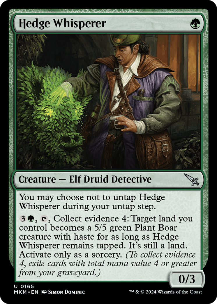 {@C} Hedge Whisperer [Murders at Karlov Manor][MKM 165]