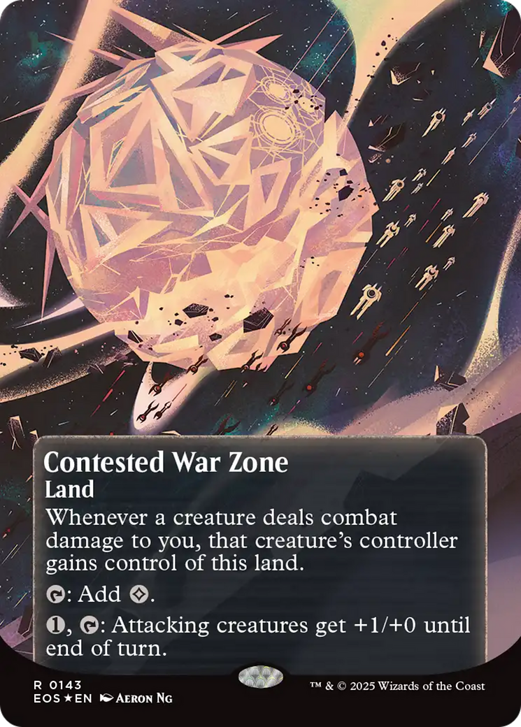 {R} Contested War Zone (0143) (Poster) (Galaxy Foil) [Edge of Eternities: Stellar Sights][EOS 143]