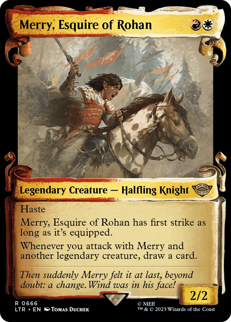 {R} Merry, Esquire of Rohan [The Lord of the Rings: Tales of Middle-Earth Showcase Scrolls][LTR 666]