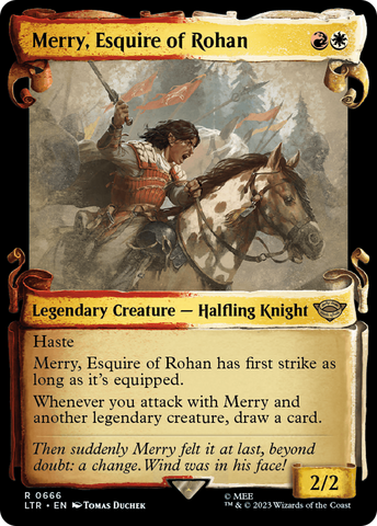 {R} Merry, Esquire of Rohan [The Lord of the Rings: Tales of Middle-Earth Showcase Scrolls][LTR 666]