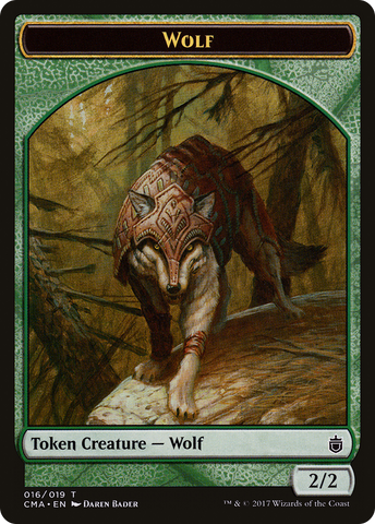 {T} Wolf Token (016/019) [Commander Anthology Tokens][TCMA 016]