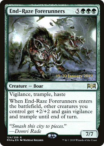 {R} End-Raze Forerunners [Ravnica Allegiance Prerelease Promos][PR RNA 124]