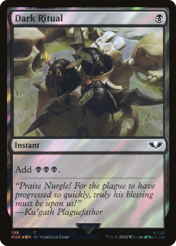 {C} Dark Ritual (Surge Foil) [Universes Beyond: Warhammer 40,000][SF 40K 196]