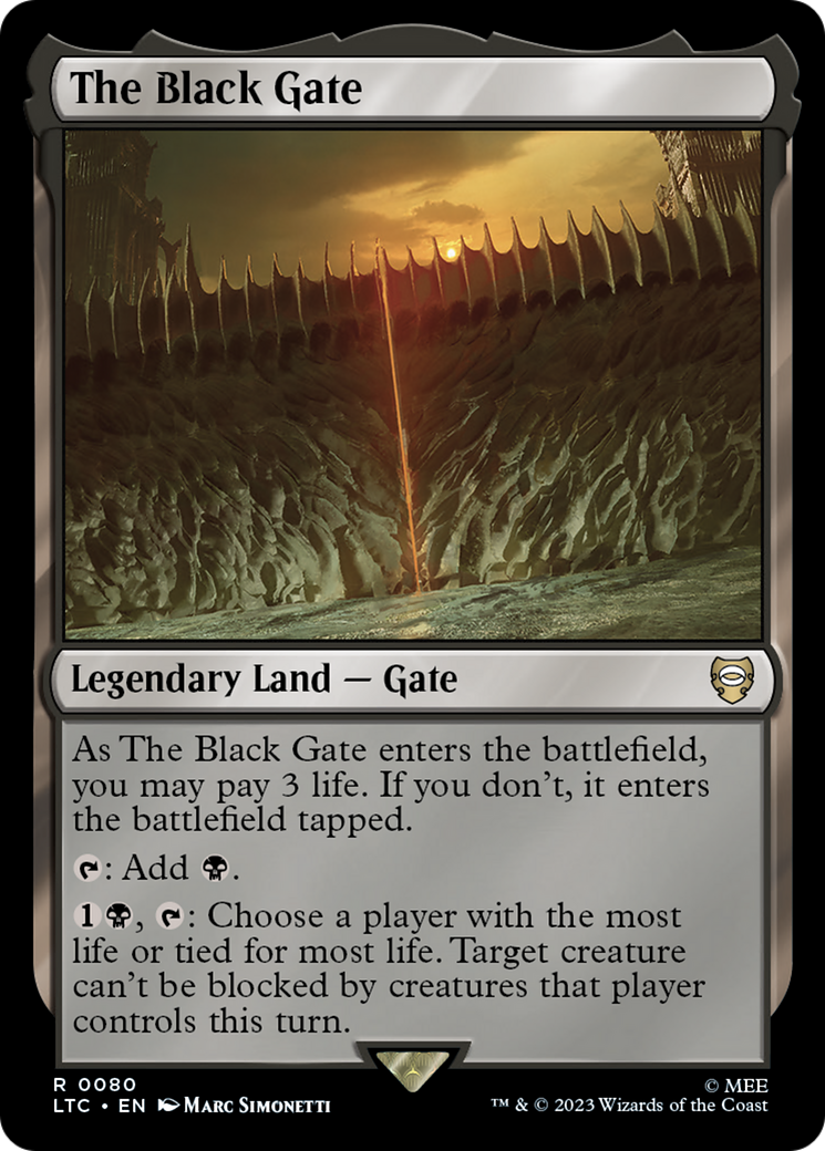 {R} The Black Gate [The Lord of the Rings: Tales of Middle-Earth Commander][LTC 080]