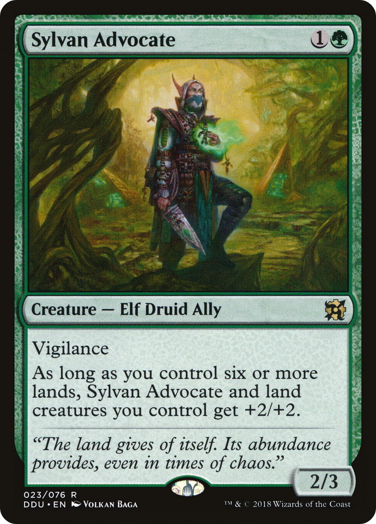 {R} Sylvan Advocate [Duel Decks: Elves vs. Inventors][DDU 023] - Misty Mountain Games