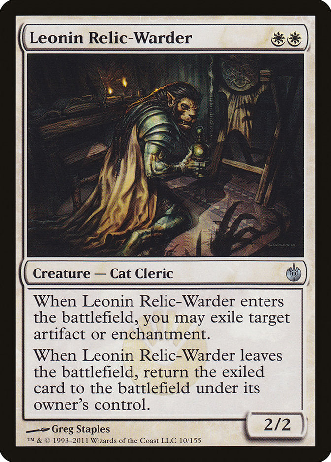 {C} Leonin Relic-Warder [Mirrodin Besieged][MBS 010]