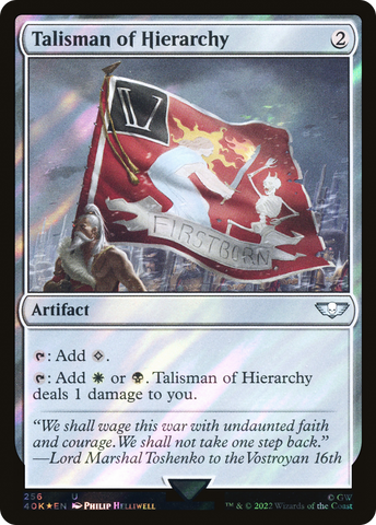 {C} Talisman of Hierarchy (Surge Foil) [Universes Beyond: Warhammer 40,000][SF 40K 256]