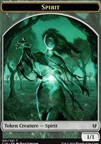 {T} Spirit (001) // Spirit (006) Double-sided Token [Commander 2016 Tokens][TC16 001]