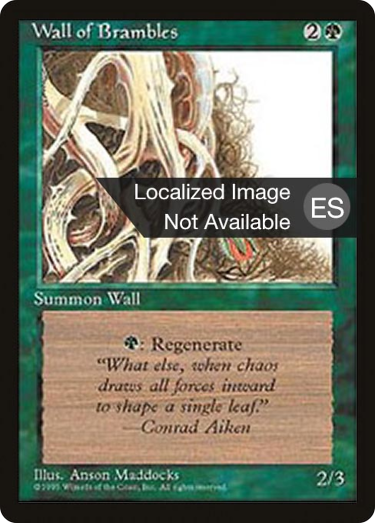 {F} Wall of Brambles [Fourth Edition (Foreign Black Border)][FBB 4ED 282]