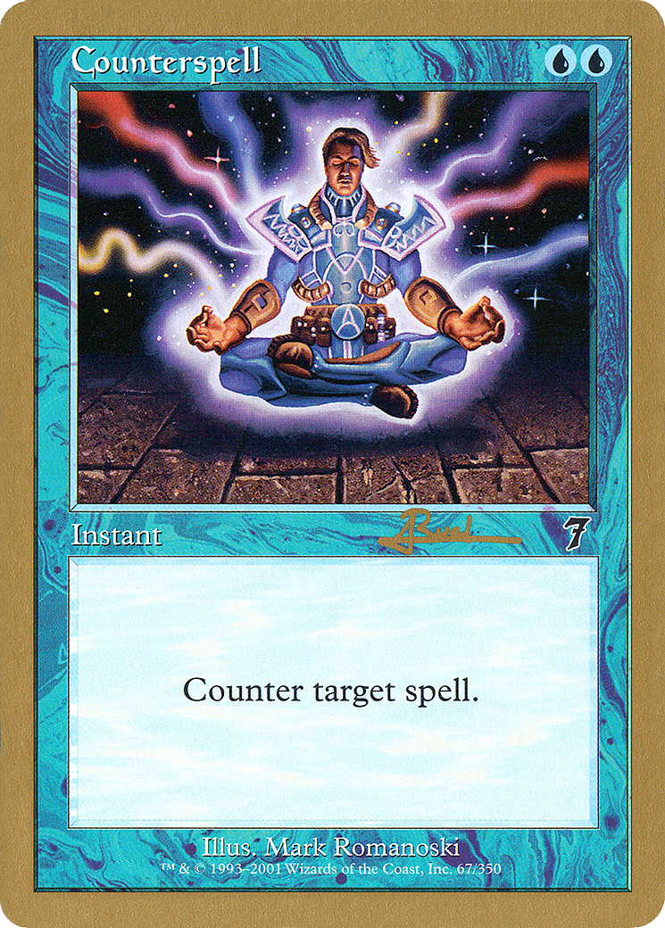 {C} Counterspell (Antoine Ruel) (7ED) [World Championship Decks 2001][GB WC01 AR67]