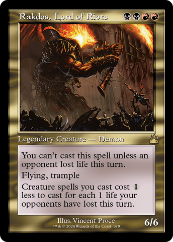 {R} Rakdos, Lord of Riots (Retro Frame) [Ravnica Remastered][RVR 379]