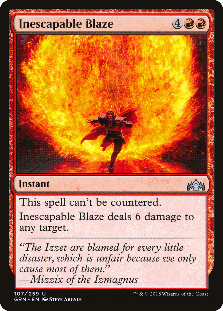 {C} Inescapable Blaze [Guilds of Ravnica][GRN 107]