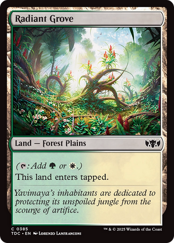 {C} Radiant Grove [Tarkir: Dragonstorm Commander][TDC 385]