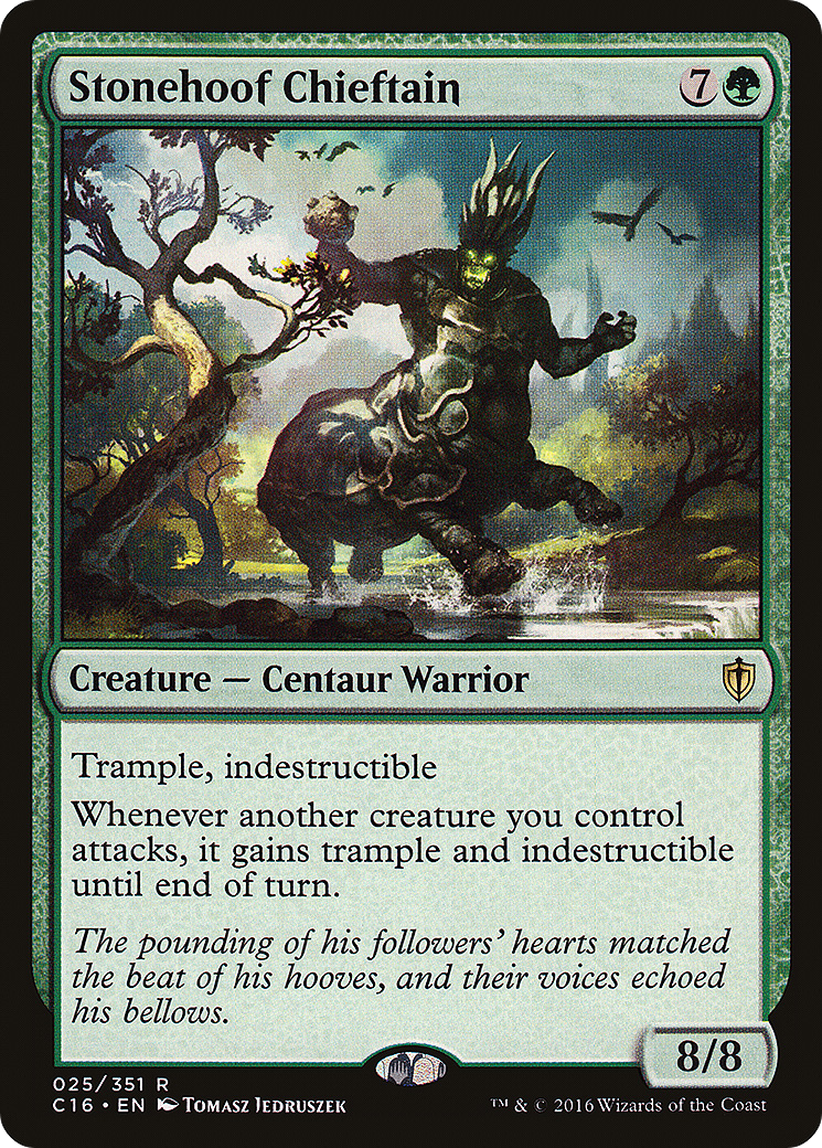 {R} Stonehoof Chieftain [Commander 2016][C16 025]
