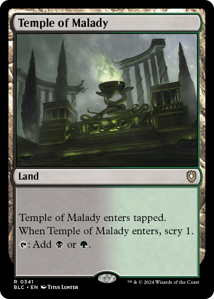 {R} Temple of Malady [Bloomburrow Commander][BLC 341]