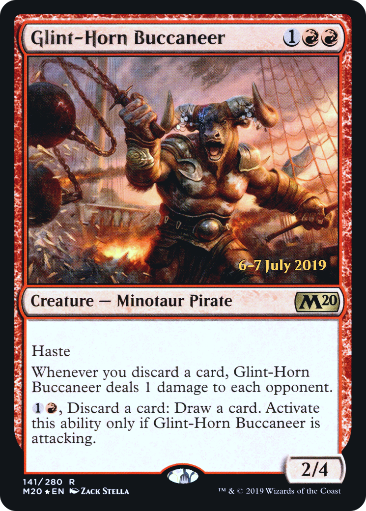 {R} Glint-Horn Buccaneer [Core Set 2020 Prerelease Promos][PR M20 141]