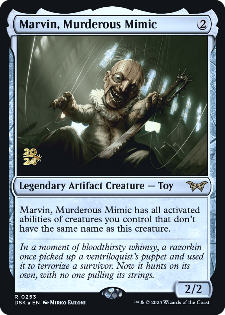 {@R} Marvin, Murderous Mimic [Duskmourn: House of Horror Prerelease Promos][PR DSK 253]
