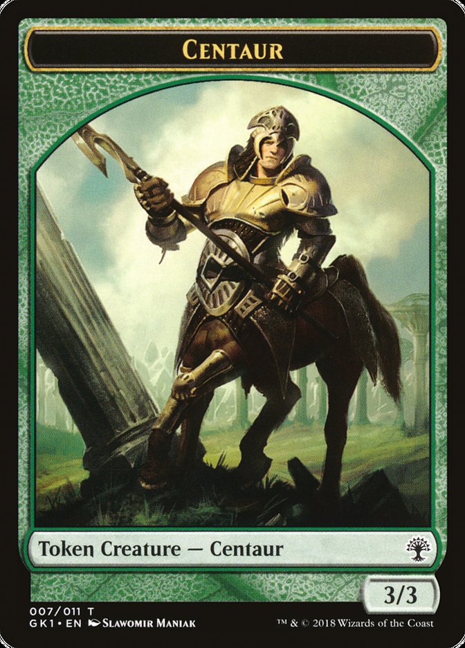 {T} Elemental // Centaur Double-sided Token [Guilds of Ravnica Guild Kit Tokens][TGK1 010]