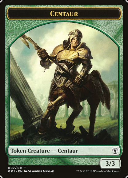 {T} Elemental // Centaur Double-sided Token [Guilds of Ravnica Guild Kit Tokens][TGK1 010]