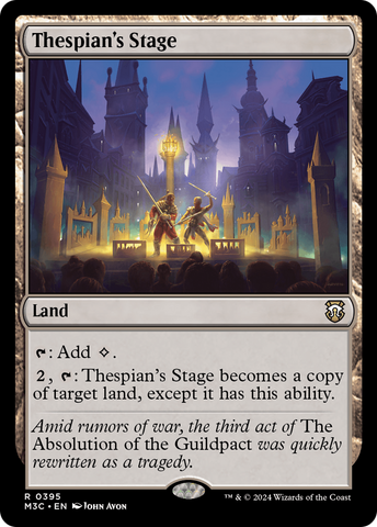 {R} Thespian's Stage (Ripple Foil) [Modern Horizons 3 Commander][RPF M3C 395]