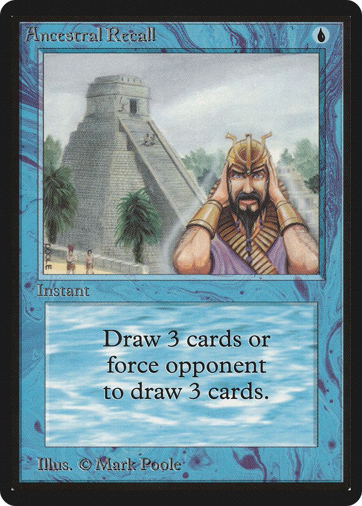 {R} Ancestral Recall [Beta Edition][LEB 048] - Misty Mountain Games