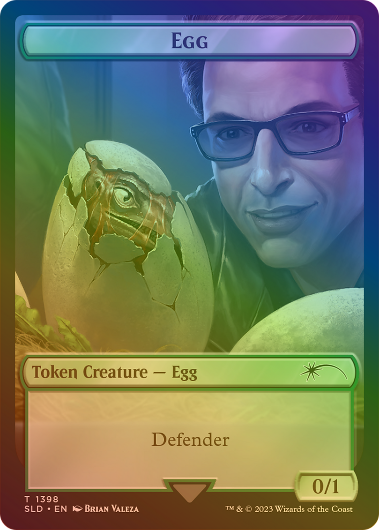 {T} Egg Token (Rainbow Foil) [Secret Lair Drop Series][RBF SLD 1398]