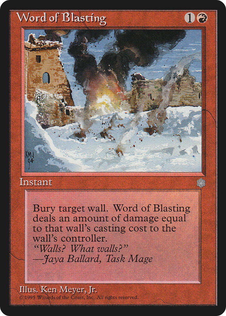 {C} Word of Blasting [Ice Age][ICE 224]