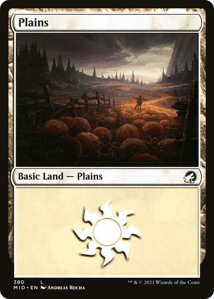 {B}[MID 380] Plains (380) [Innistrad: Midnight Hunt]