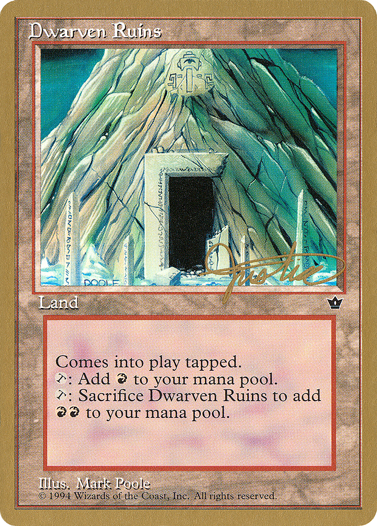 {C} Dwarven Ruins (Mark Justice) [Pro Tour Collector Set][GB PTC MJ94]
