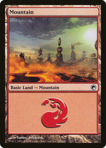{B}[SOM 244] Mountain (244) [Scars of Mirrodin]
