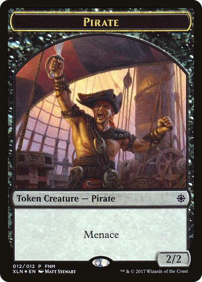 {T} Pirate // Treasure Double-sided Token [Friday Night Magic 2017][TF17 012]
