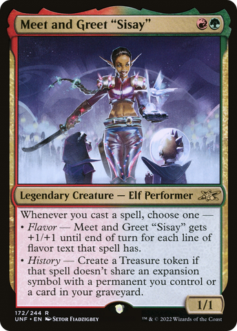 {R} Meet and Greet "Sisay" [Unfinity][UNF 172]