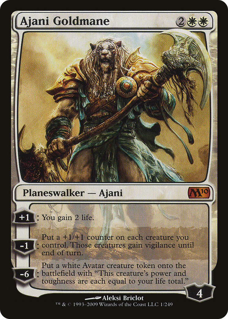 {R} Ajani Goldmane [Magic 2010][M10 001]