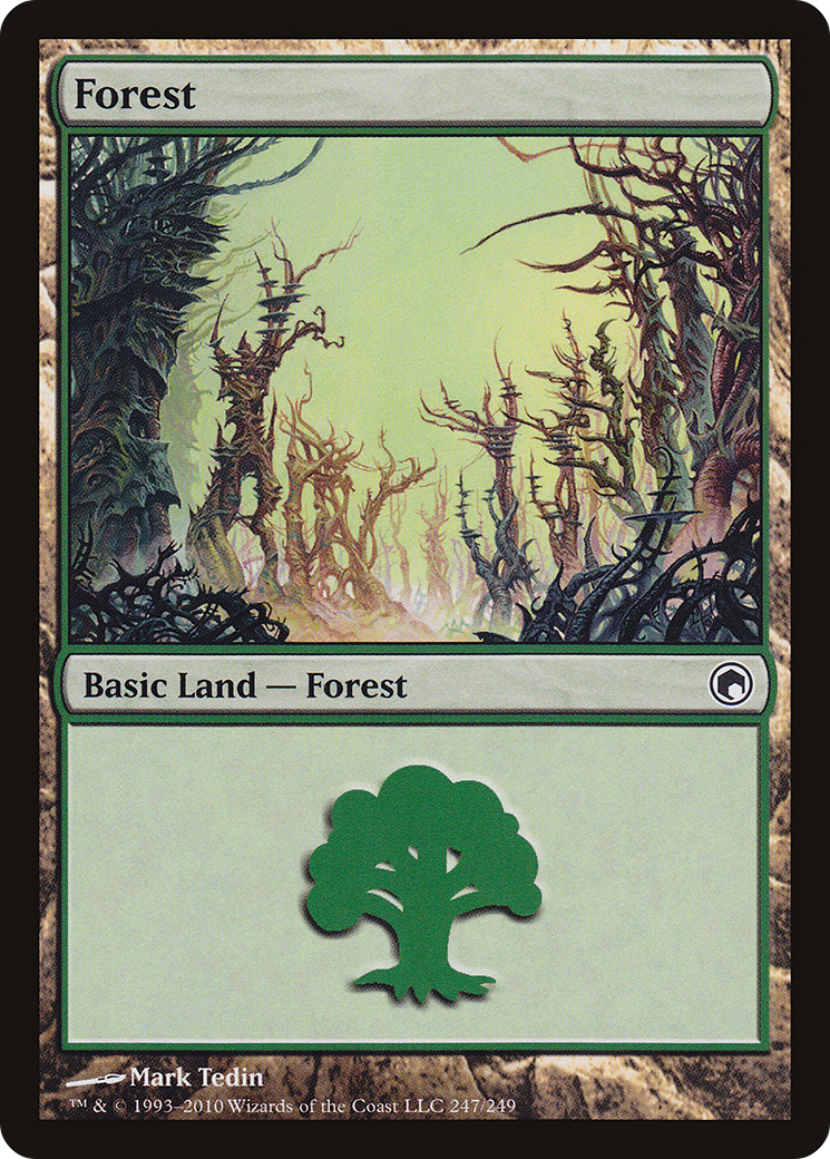 {B}[SOM 247] Forest (247) [Scars of Mirrodin]