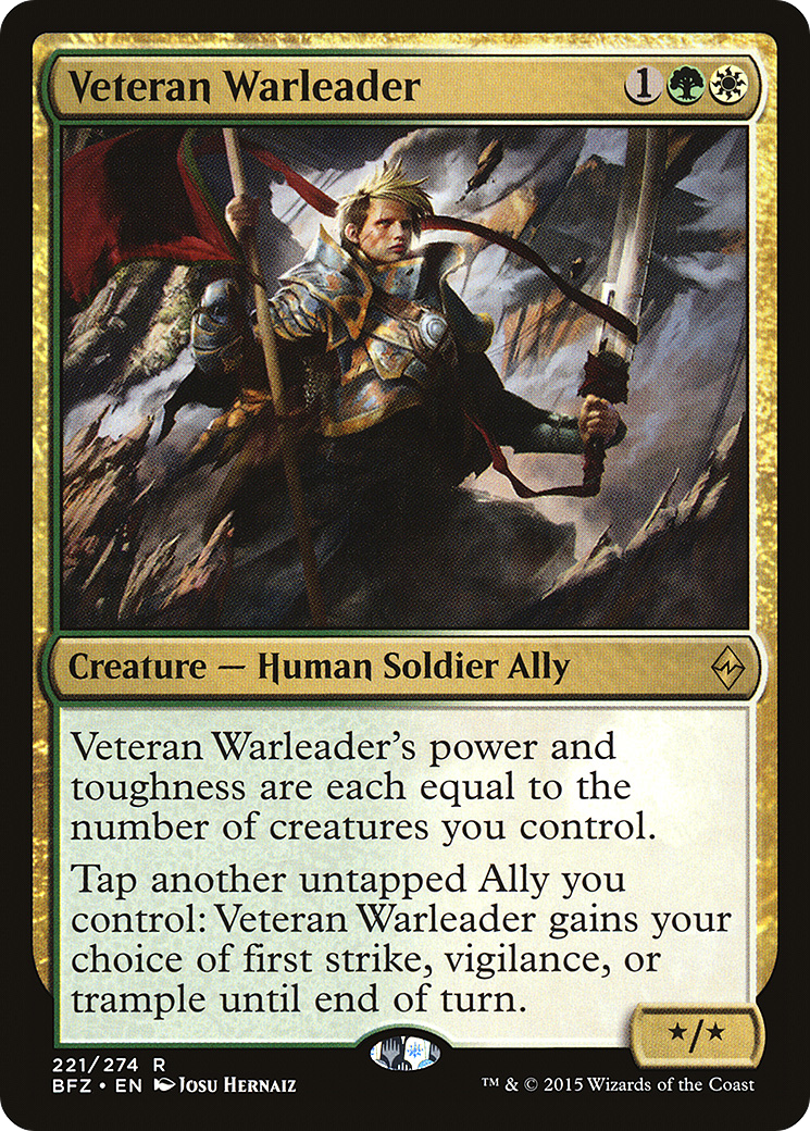 {R} Veteran Warleader [Battle for Zendikar][BFZ 221] - Misty Mountain Games
