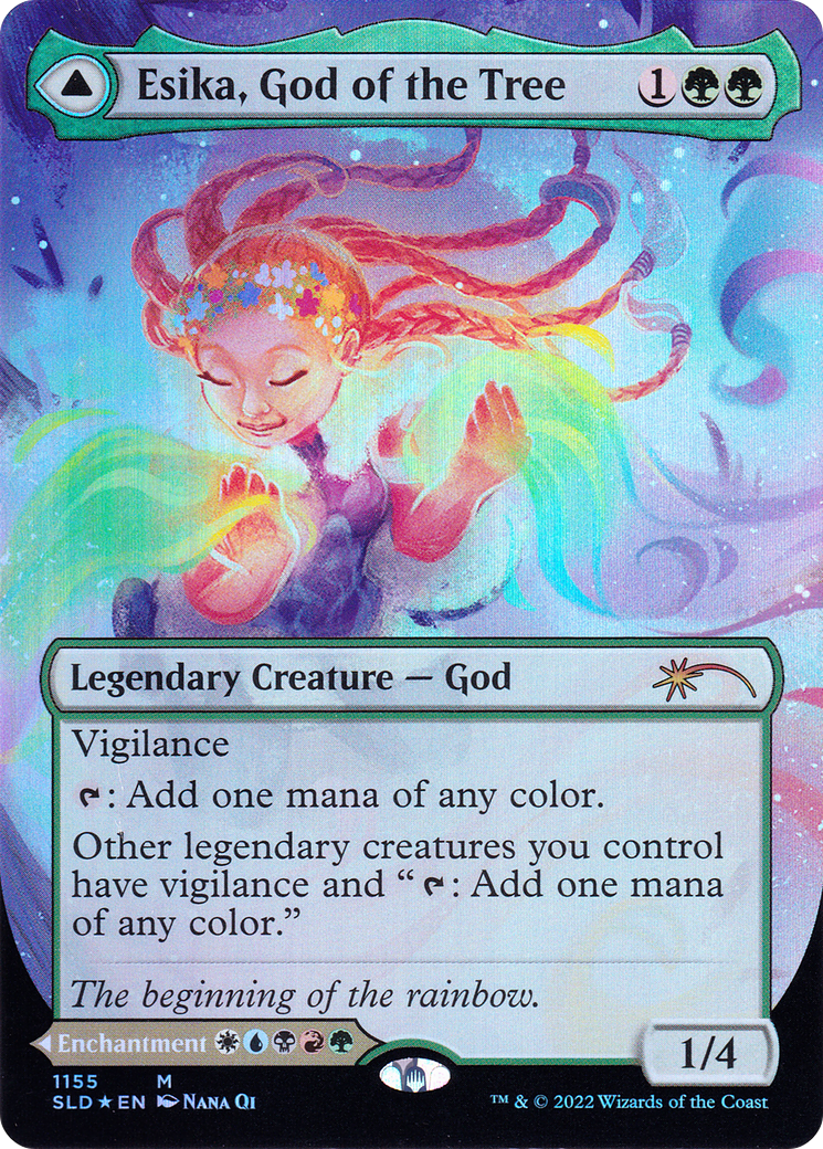{R} Esika, God of the Tree // The Prismatic Bridge (Borderless) [Secret Lair: From Cute to Brute][SLD 1155]