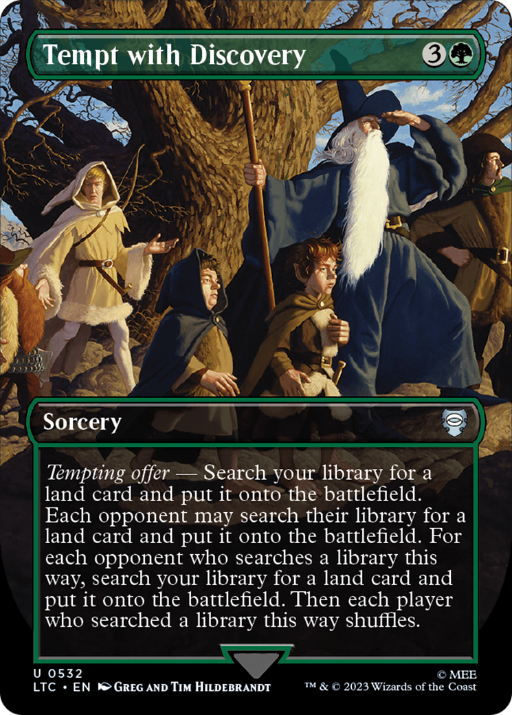{C} Tempt with Discovery (Borderless) [The Lord of the Rings: Tales of Middle-Earth Commander][LTC 532]