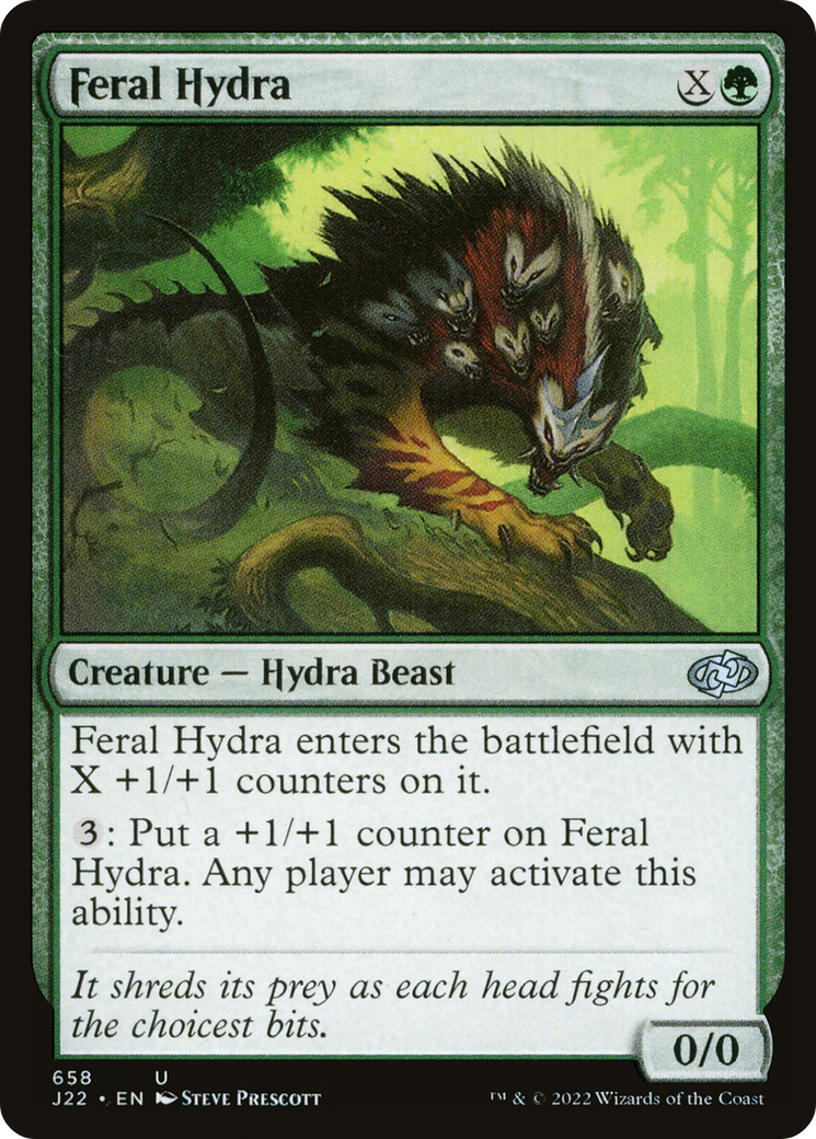 {C} Feral Hydra [Jumpstart 2022][J22 658]